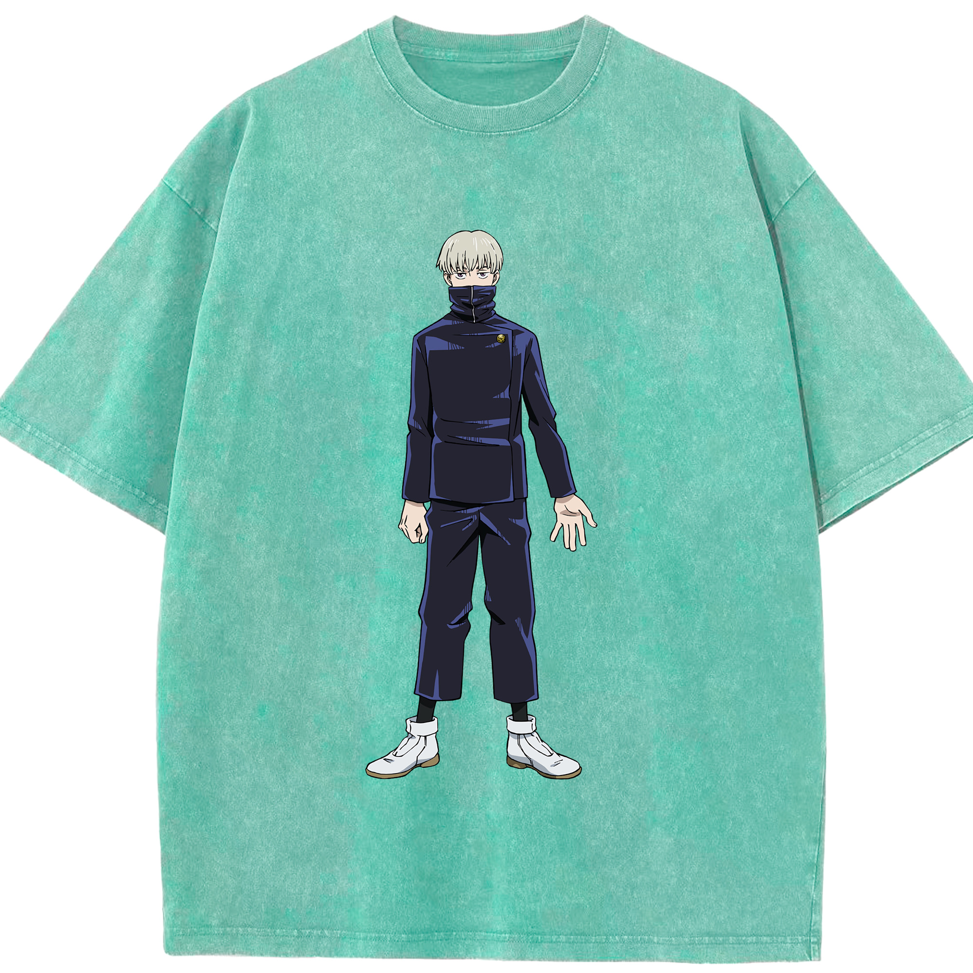 （画像用） 呪術廻戦 Jujutsu Kaisen 綿100% ヴィンテージ風 半袖Tシャツ（フロントプリント）
